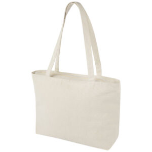 Sac shopping zippé coton 320 g/m² Ningbo 15L (ref : 120331)
