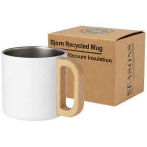 Tasse Bjorn de 360 ml en acier inoxydable recyclé certifiée RCS avec isolation sous vide et couche de cuivre  (ref : 100740) – Image 1