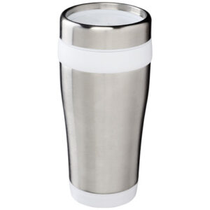 Gobelet avec isolation Elwood de 410 ml en acier inoxydable recyclé certifié RCS  (ref : 100763)