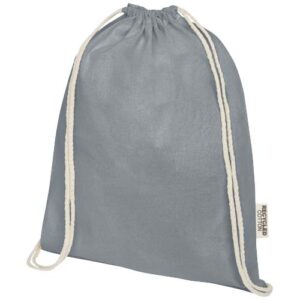 Sac avec cordon Oregon en coton recyclé 140 g/m² certifié GRS (ref : 120735) – Image 6