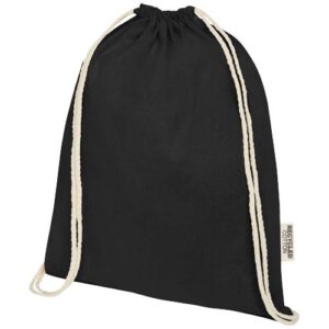 Sac avec cordon Oregon en coton recyclé 140 g/m² certifié GRS (ref : 120735) – Image 7