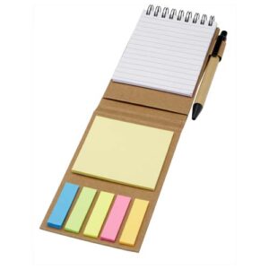 Bloc-notes autocollant avec stylo bille Flipper (encre noire) (ref : 107988)