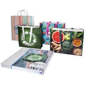 Boîte d'échantillons de sacs shopping laminés (ref : 1PW010)