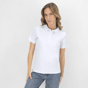Polo Femme Blanc (ref : 21182)