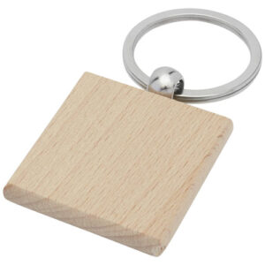 Porte-clés carré Gioia en bois de hêtre (ref : 118121)