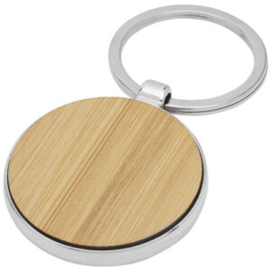 Porte-clés rond Nino en bambou (ref : 118125)