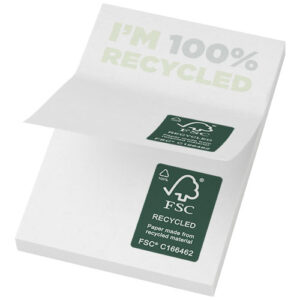 Mémos autocollants recyclés 50 x 75 mm Sticky-Mate®  (ref : 21285)