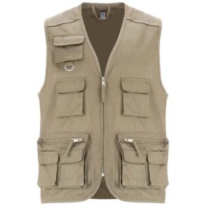 Gilet de travail multi-poches à col en V Venera de 200 g/m2 (ref : R9111)